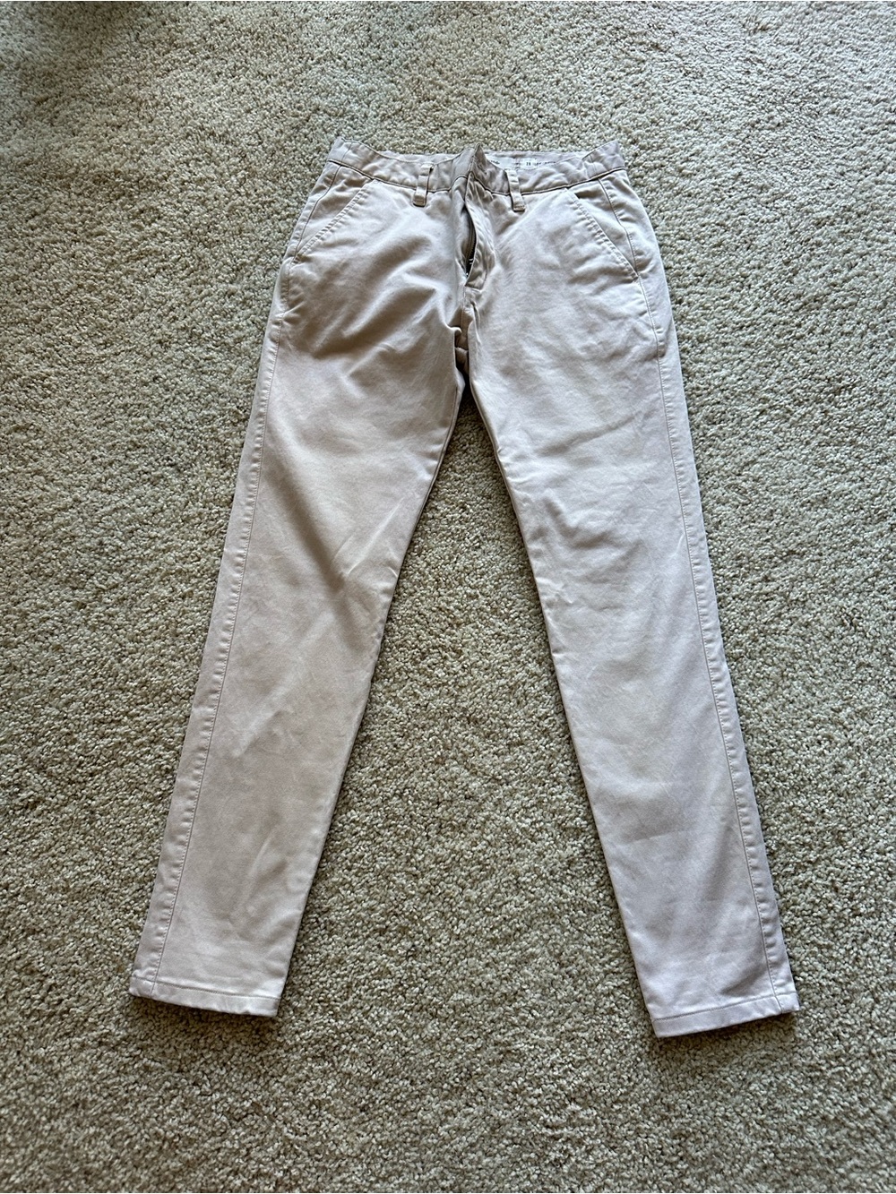 Men's skinny Fit Chino Pants in Light Beige